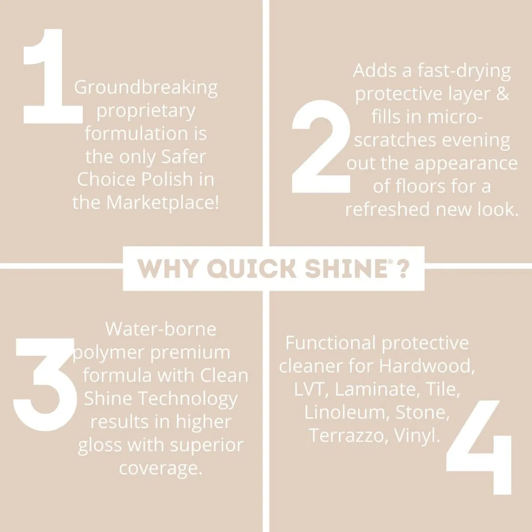 Holloway House 77777-5 27 oz Bottle of Quick Shine Multi-Surface Floor Finish