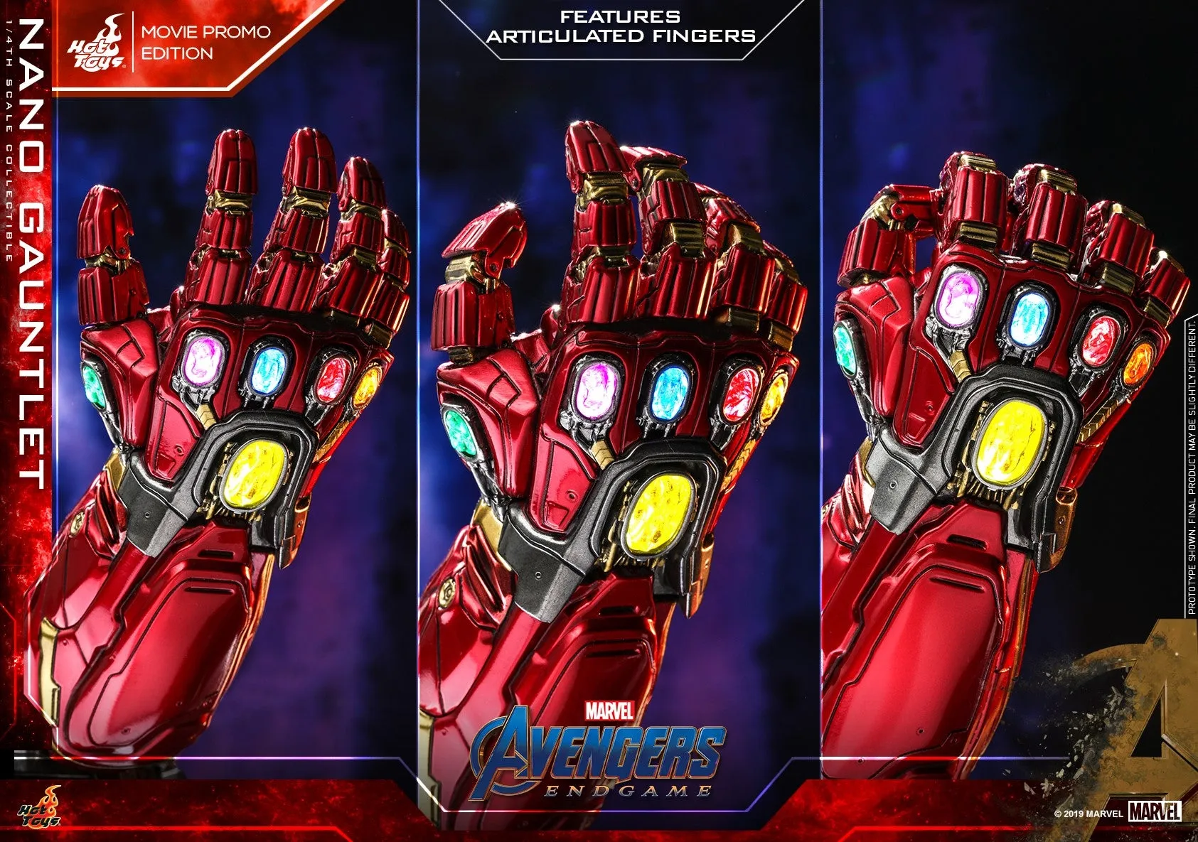 Hot Toys - ACS008 - Avengers: Endgame - 1/4th scale Nano Gauntlet (Movie Promo Edition) Collectible