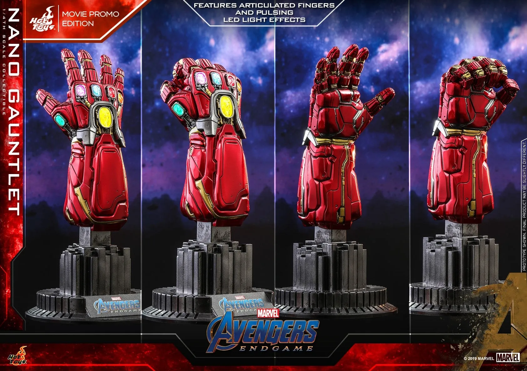 Hot Toys - ACS008 - Avengers: Endgame - 1/4th scale Nano Gauntlet (Movie Promo Edition) Collectible