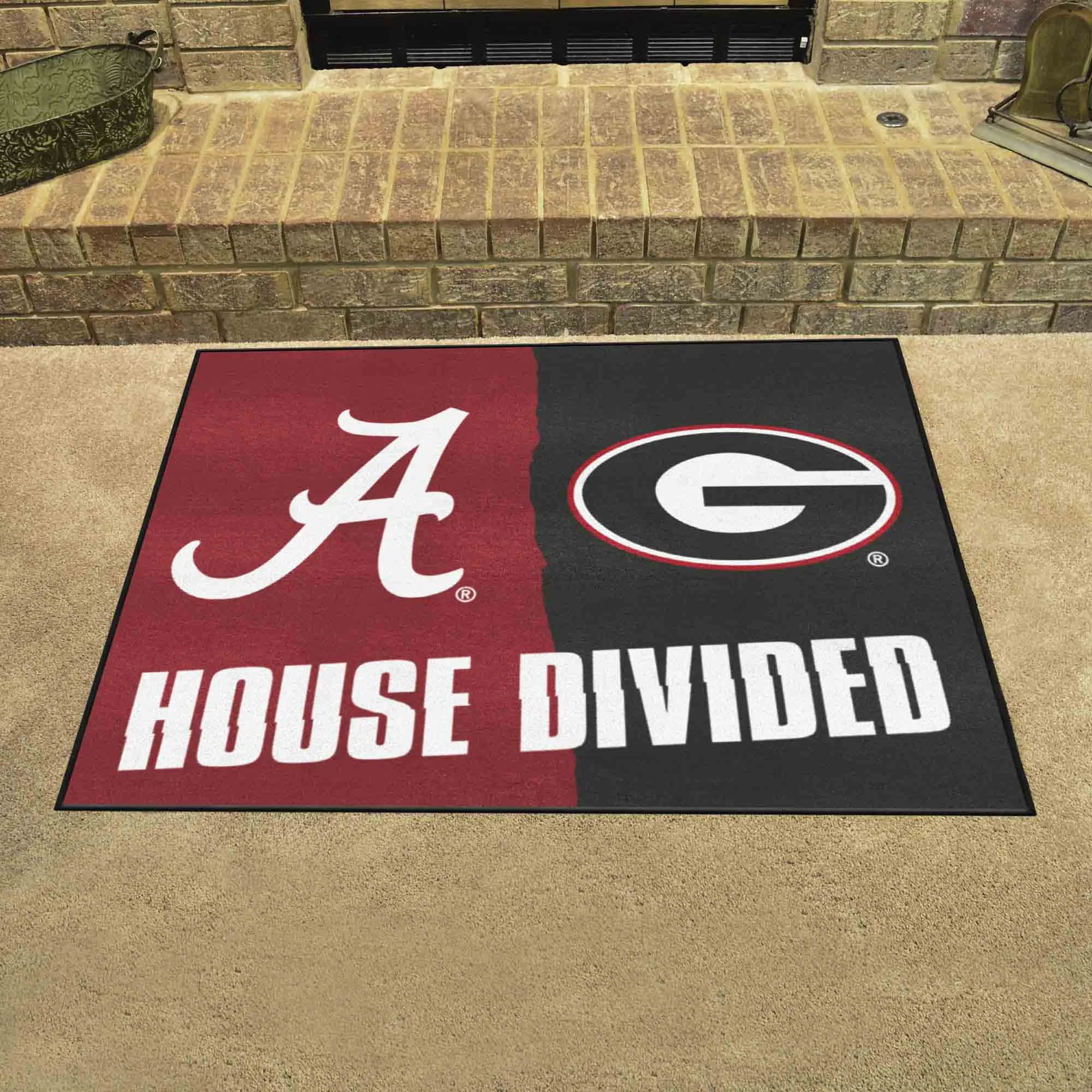 House Divided - Alabama / Georgia House Divided House Divided Rug - 34 in. x 42.5 in.