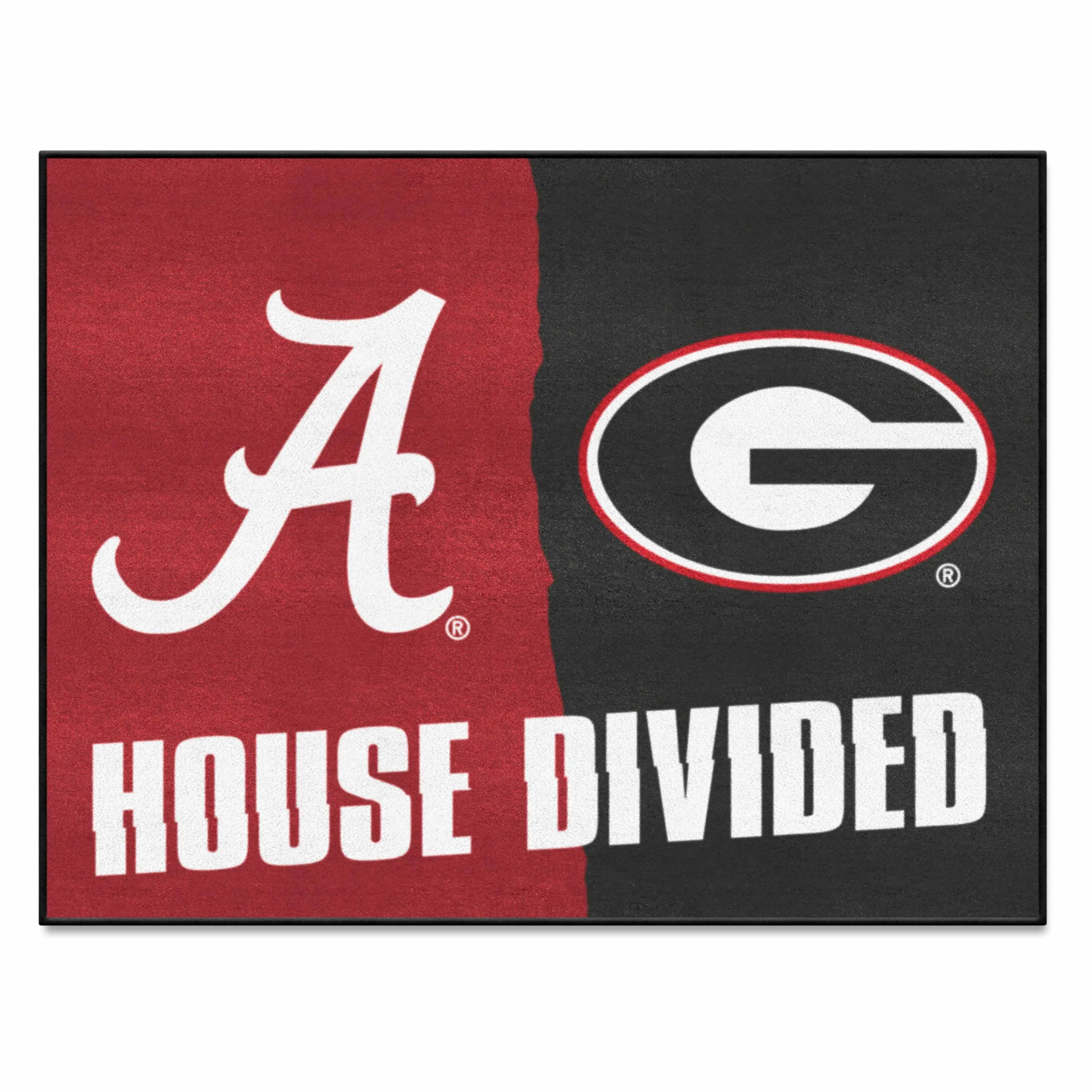 House Divided - Alabama / Georgia House Divided House Divided Rug - 34 in. x 42.5 in.