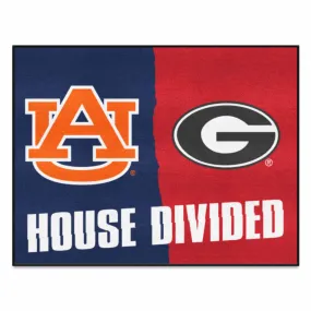 House Divided - Auburn / Georgia House Divided House Divided Rug - 34 in. x 42.5 in.