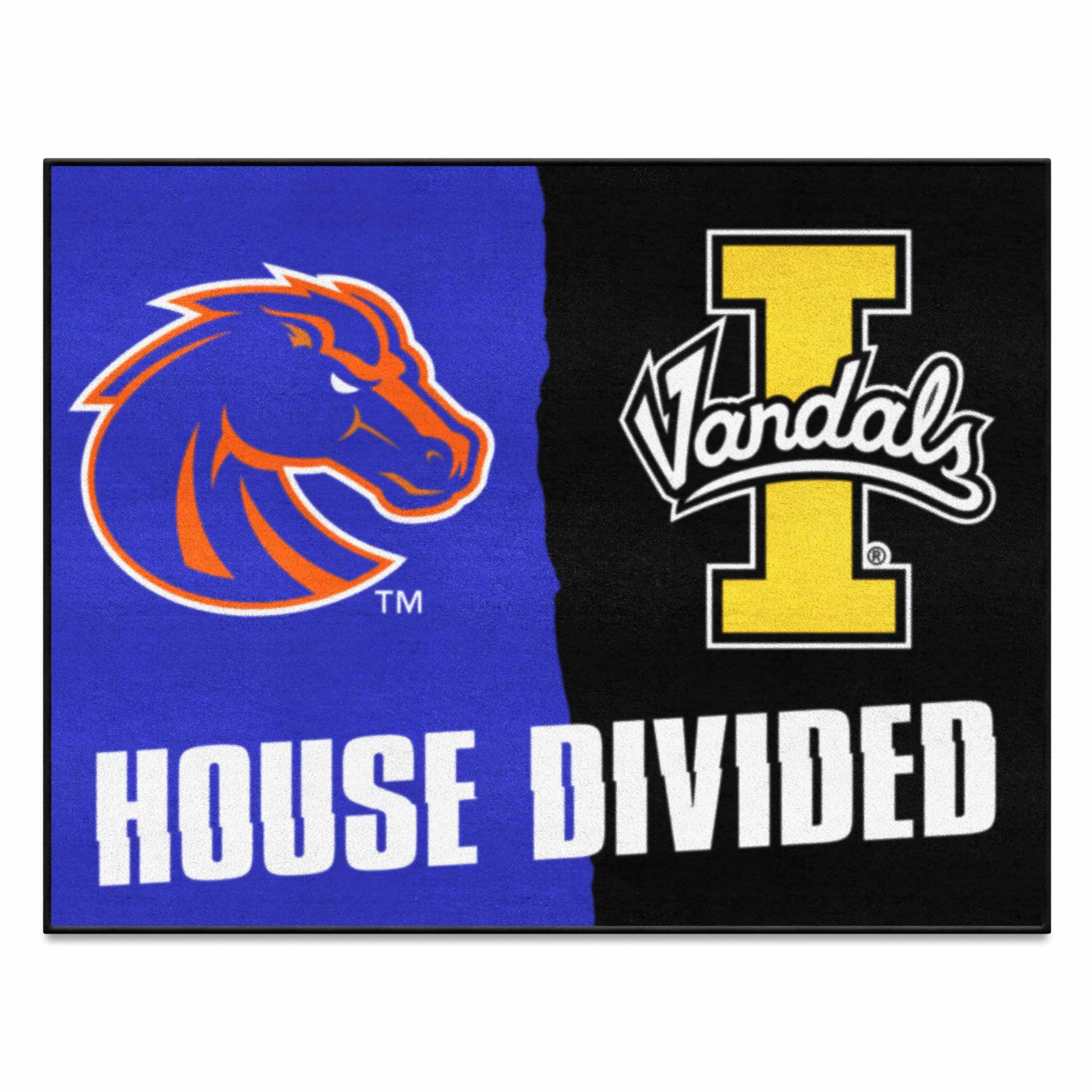 House Divided - Boise State / Idaho House Divided House Divided Rug - 34 in. x 42.5 in.