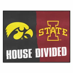 House Divided - Iowa / Iowa State House Divided House Divided Rug - 34 in. x 42.5 in.