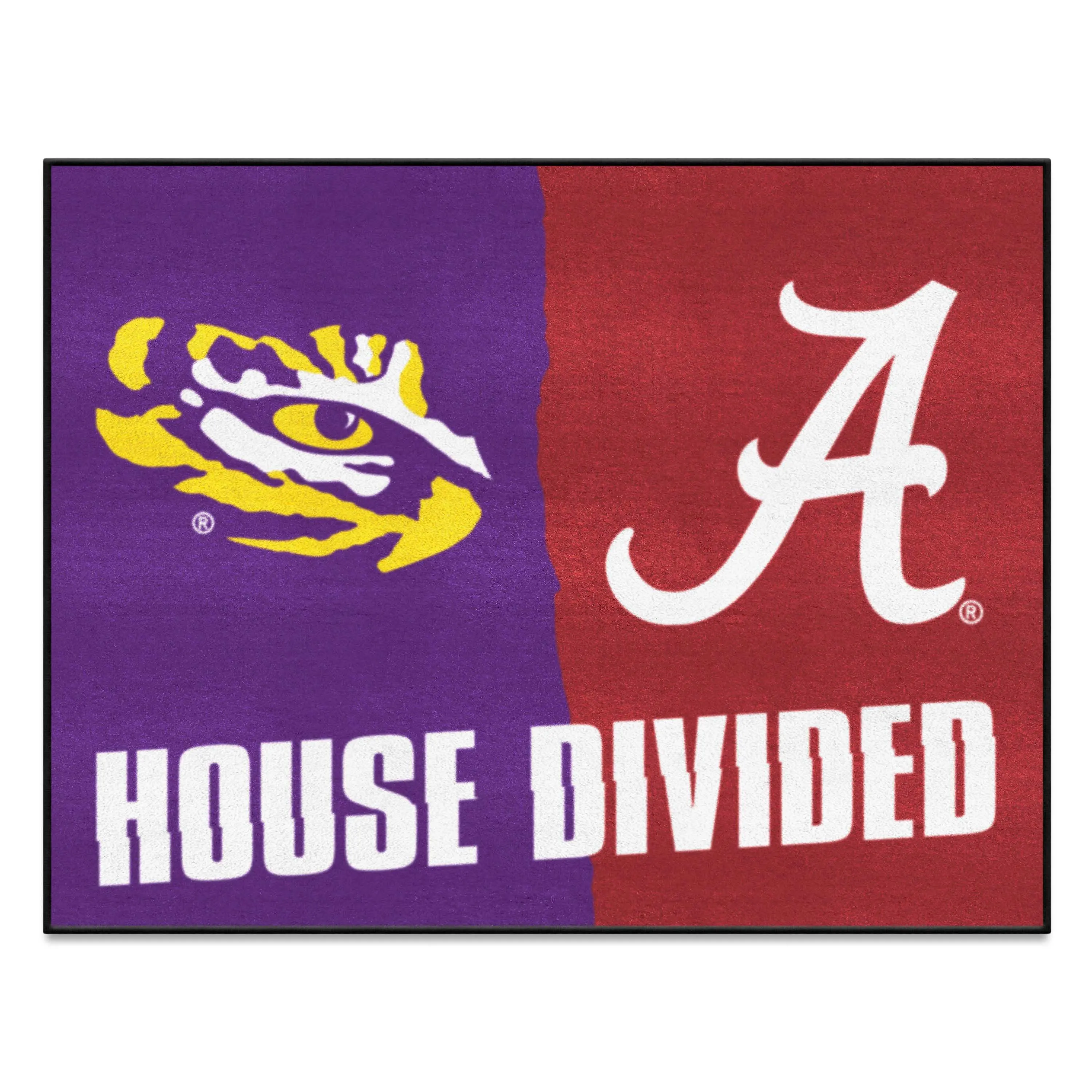 House Divided - LSU / Alabama House Divided House Divided Rug - 34 in. x 42.5 in.