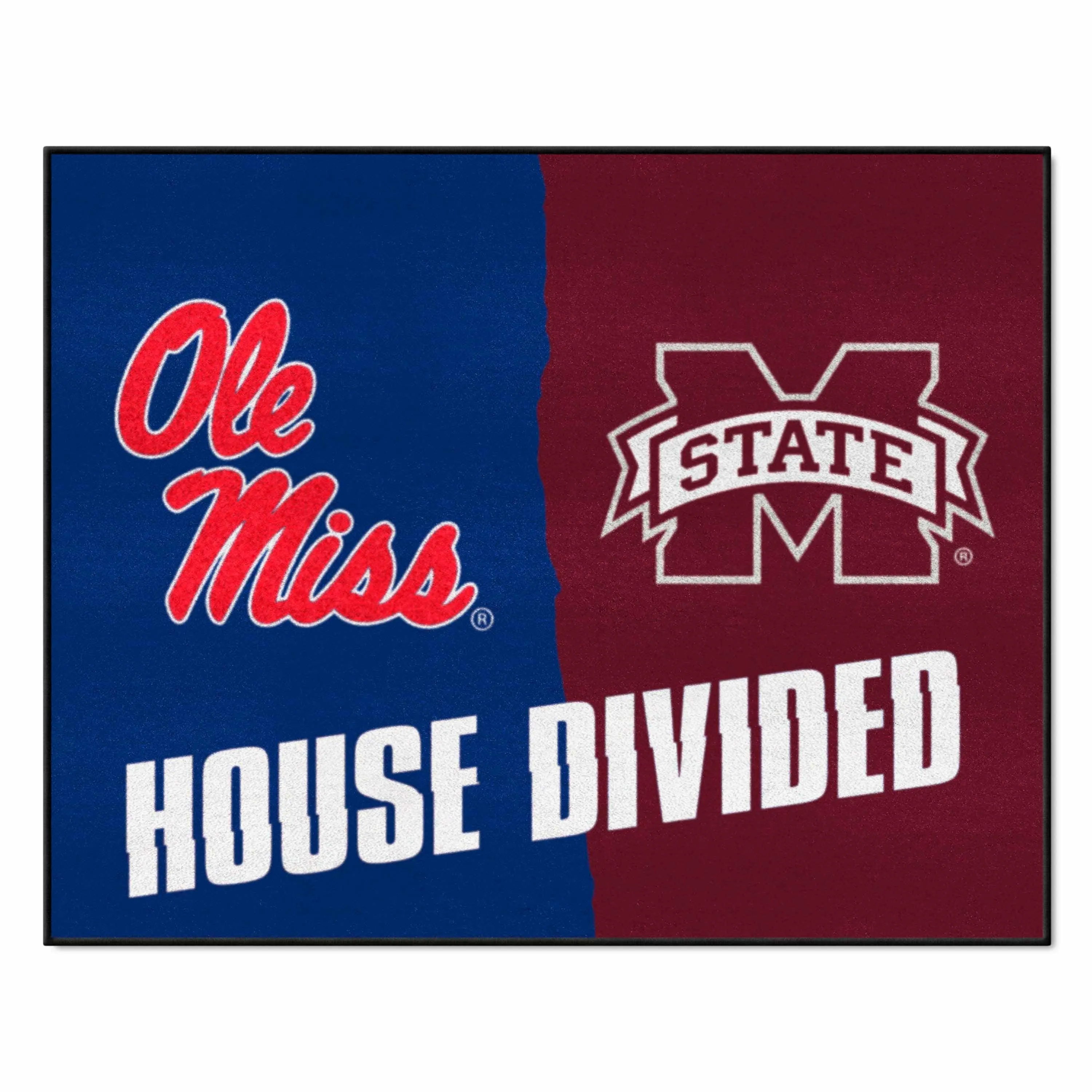 House Divided - Mississippi / Mississippi State House Divided House Divided Rug - 34 in. x 42.5 in.