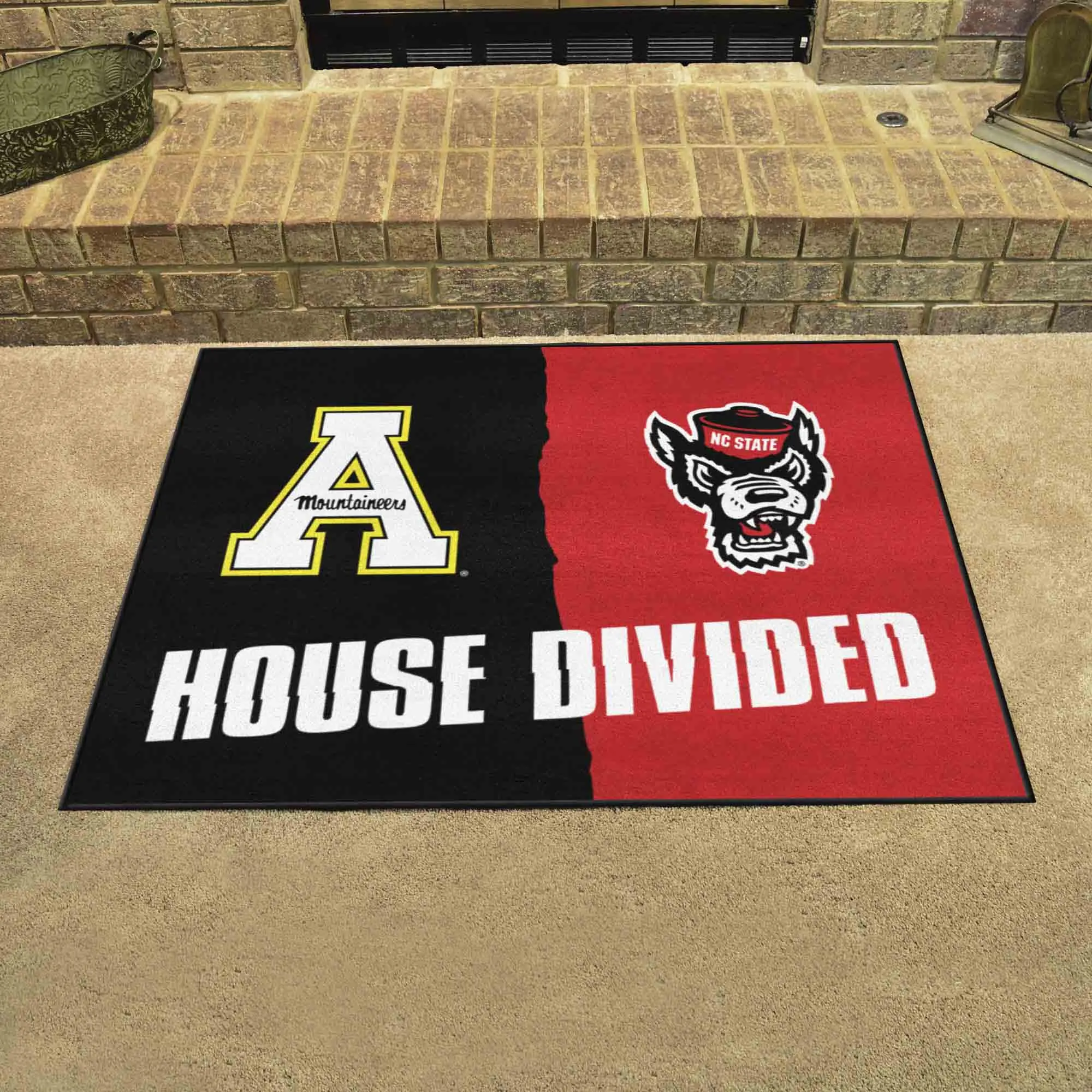 House Divided - NC State / Appalachian State House Divided House Divided Rug - 34 in. x 42.5 in.