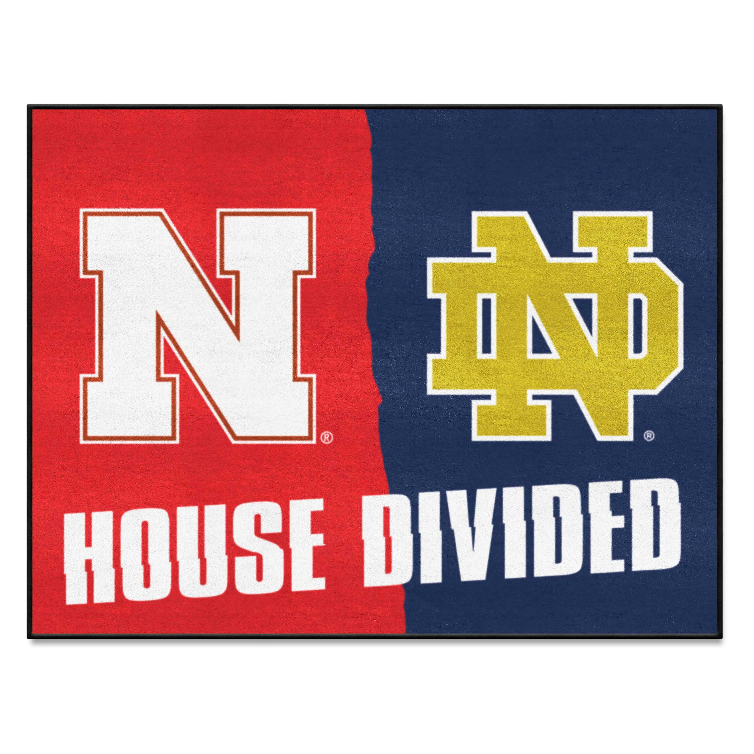 House Divided - Nebraska / Notre Dame House Divided House Divided Rug - 34 in. x 42.5 in.