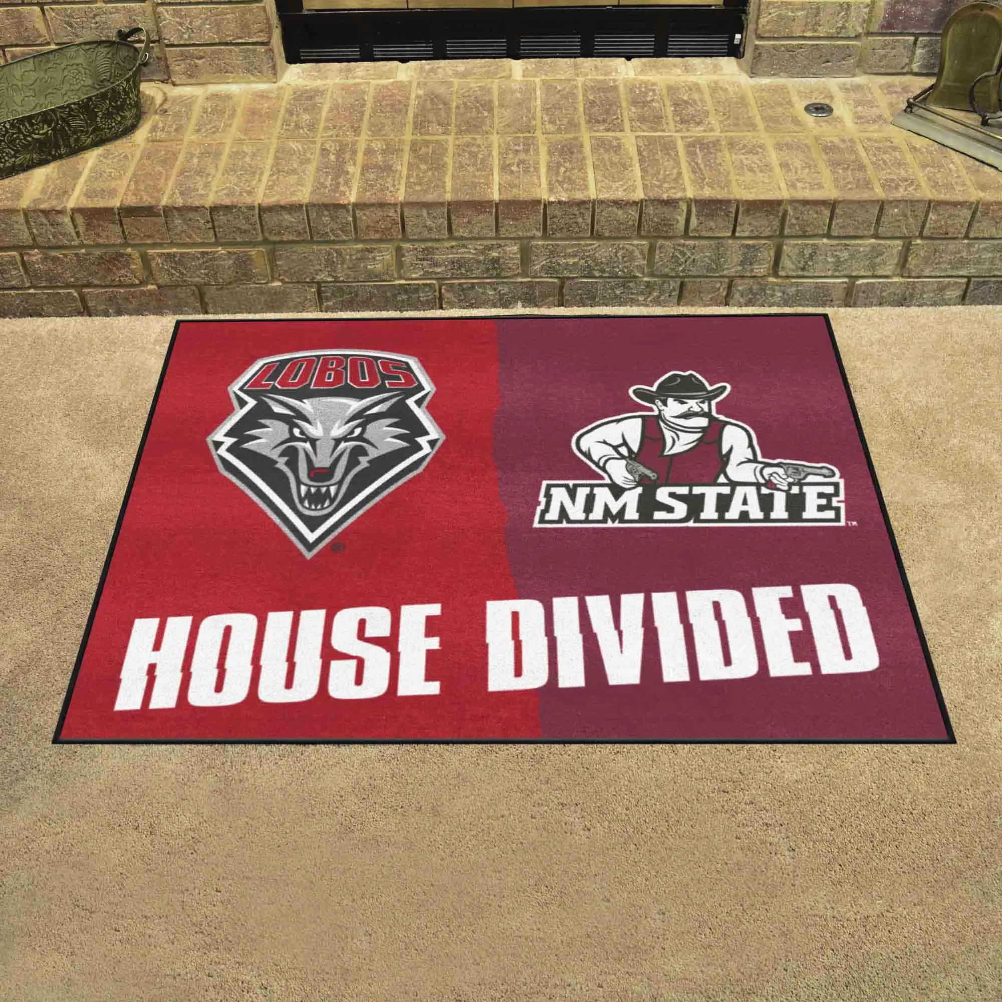 House Divided - New Mexico / New Mexico State House Divided House Divided Rug - 34 in. x 42.5 in.