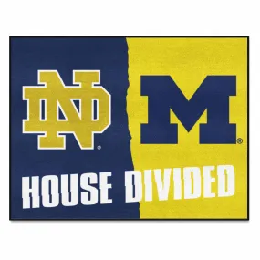 House Divided - Notre Dame / Michigan House Divided House Divided Rug - 34 in. x 42.5 in.