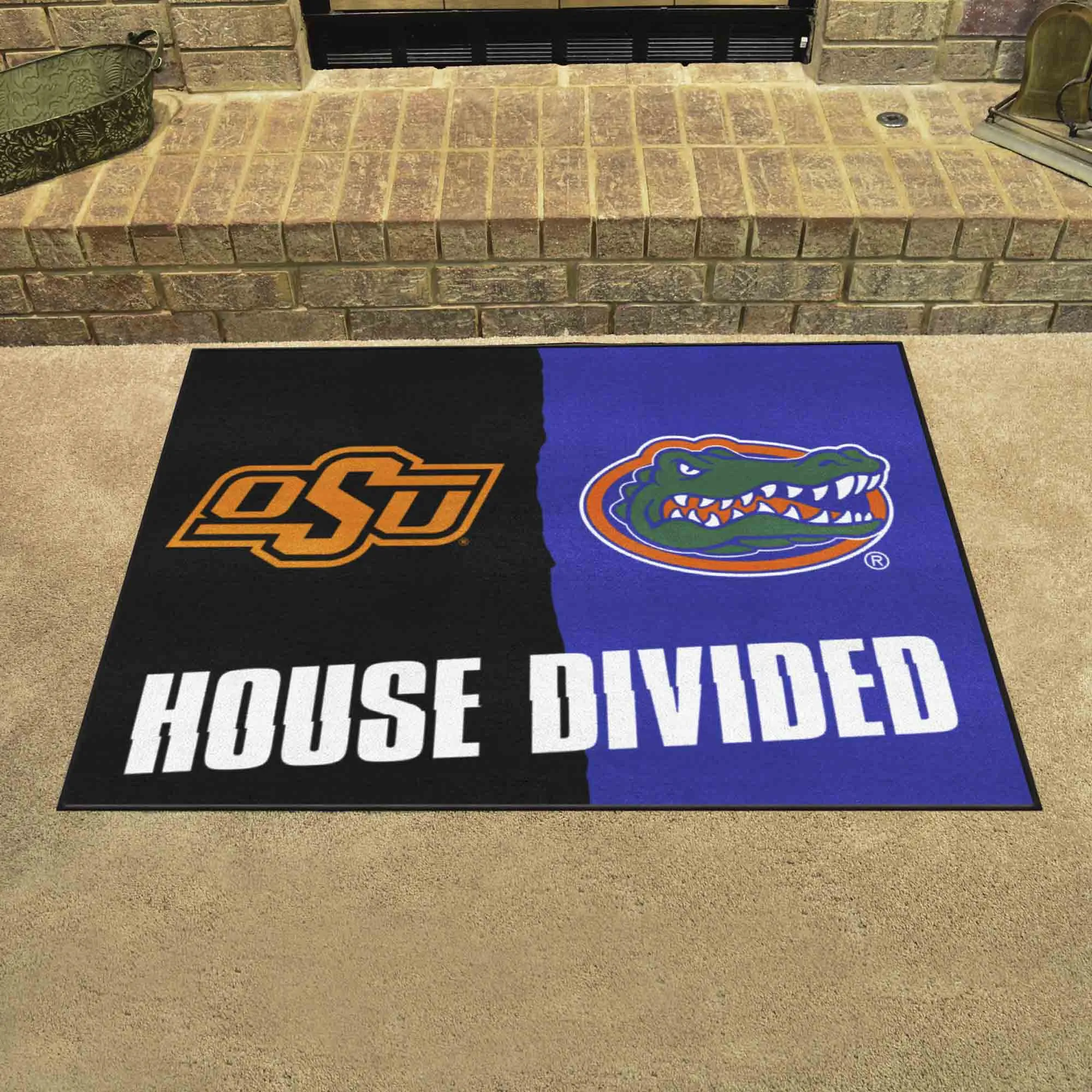 House Divided - Oklahoma State / Florida House Divided House Divided Rug - 34 in. x 42.5 in.