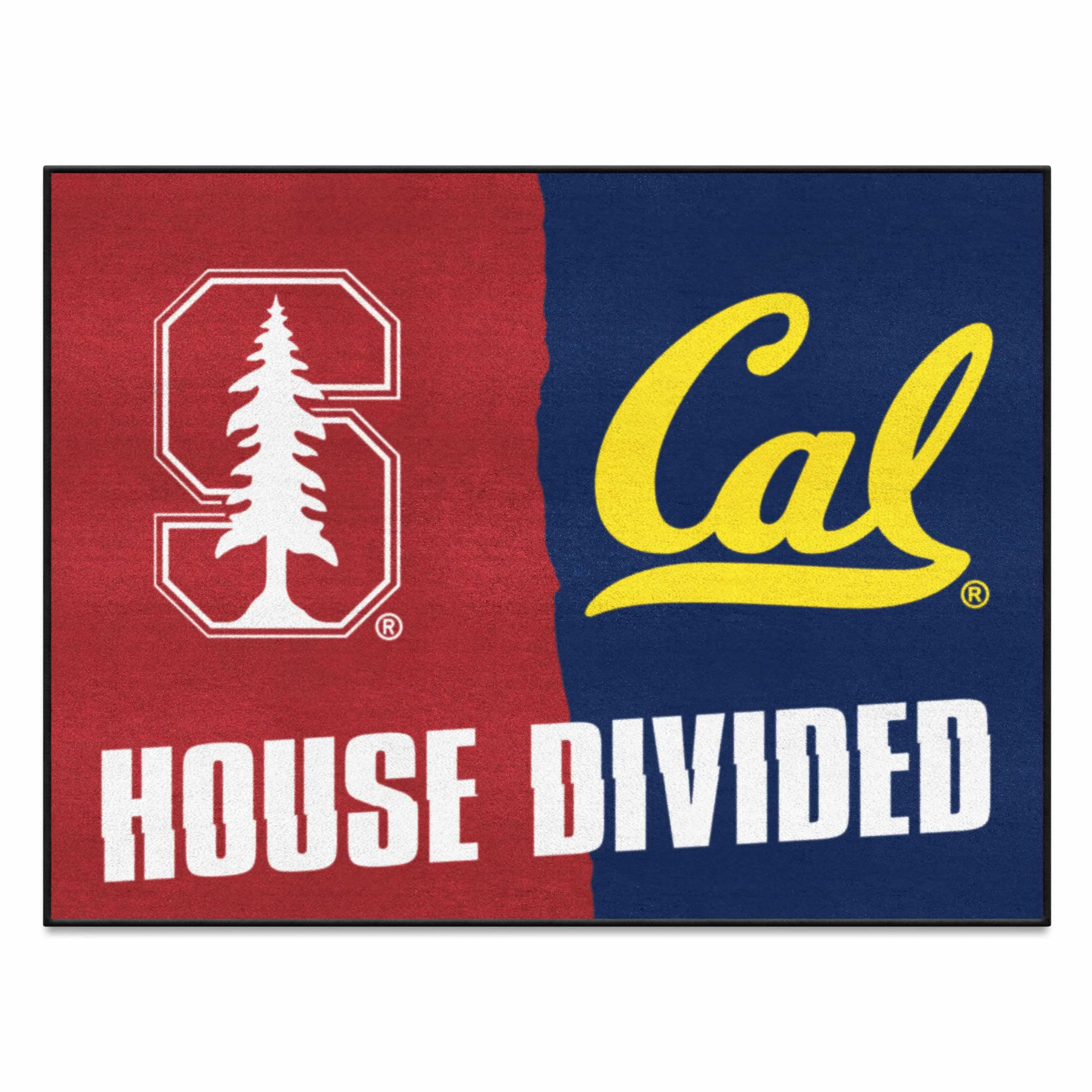 House Divided - Stanford / UC-Berkeley House Divided House Divided Rug - 34 in. x 42.5 in.