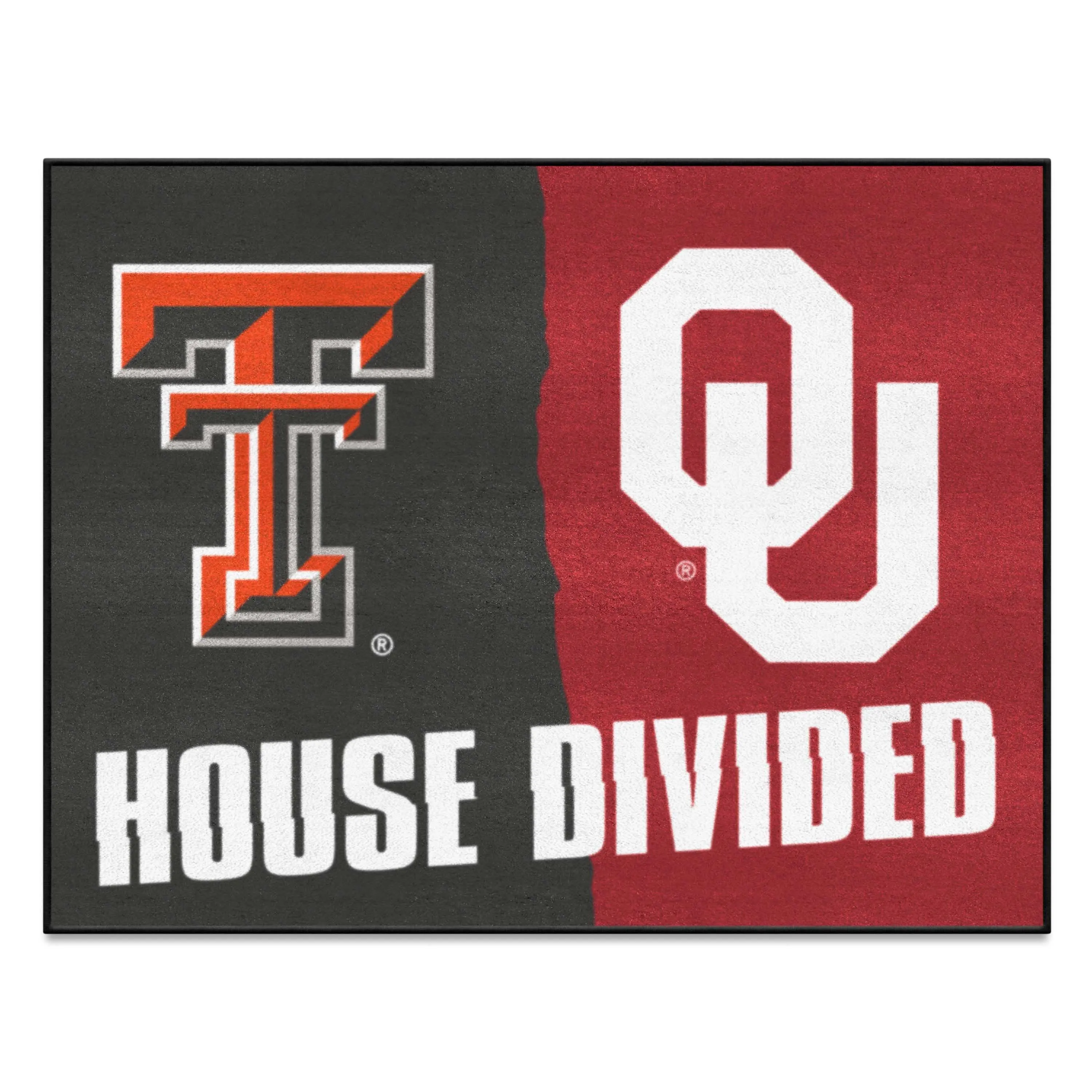 House Divided - Texas Tech / Oklahoma House Divided House Divided Rug - 34 in. x 42.5 in.