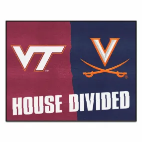 House Divided - Virginia Tech / Virginia House Divided House Divided Rug - 34 in. x 42.5 in.