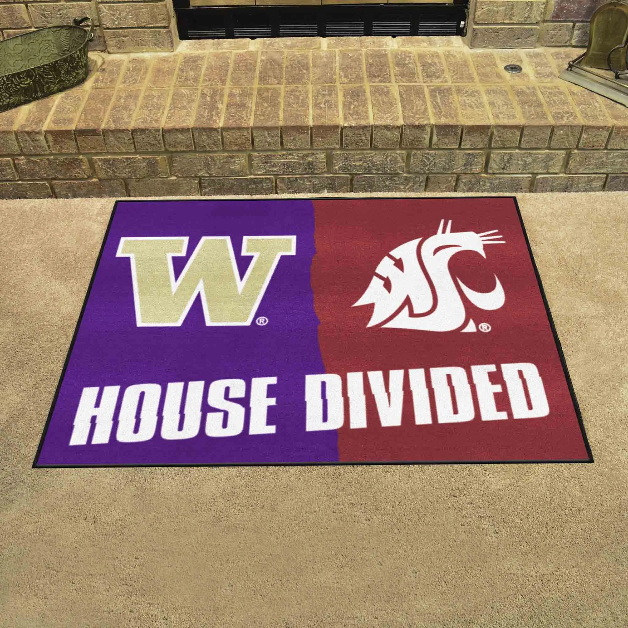 House Divided - Washington / Washington State House Divided House Divided Rug - 34 in. x 42.5 in.