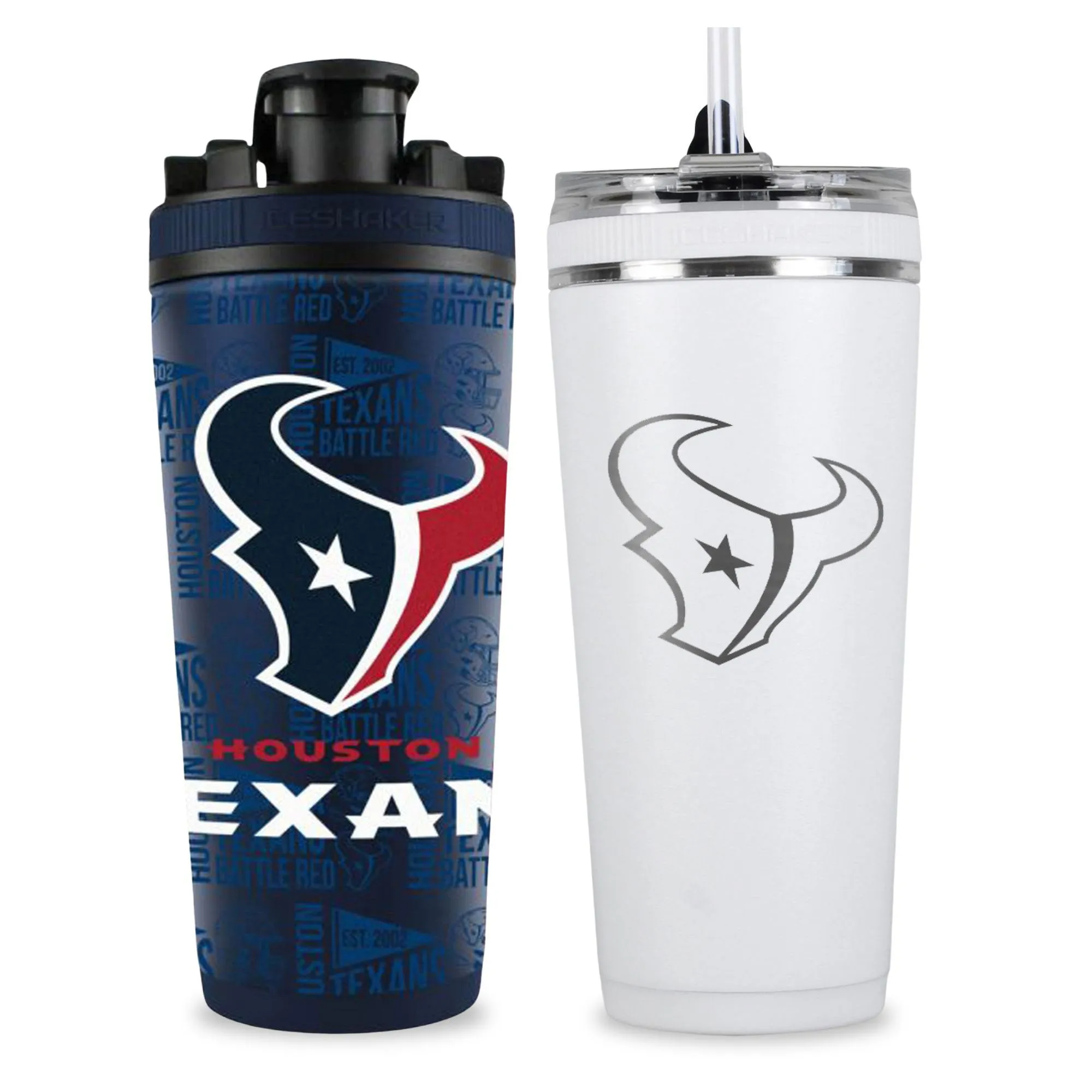 Houston Texans 4D Shaker & Flex Bottle Bundle