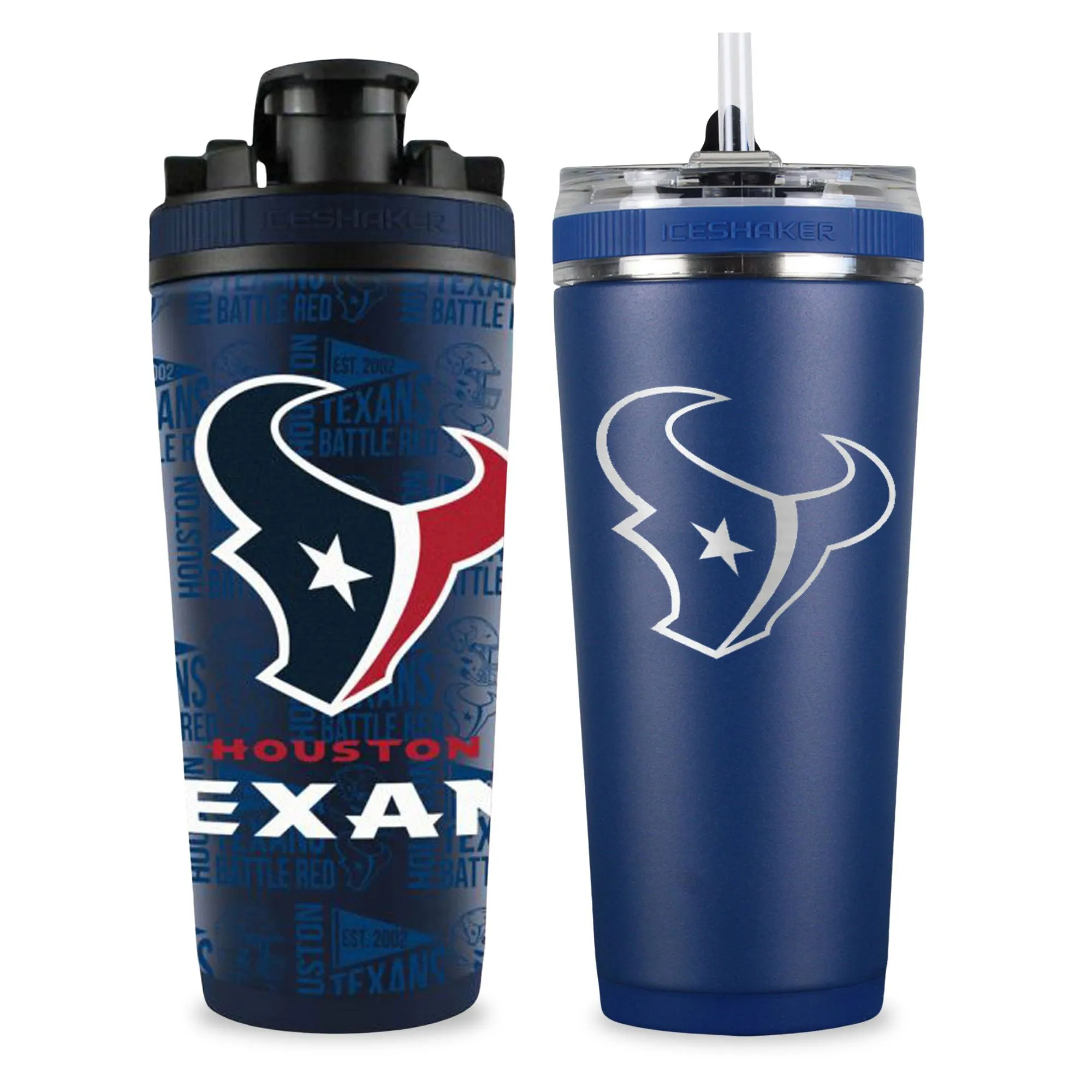 Houston Texans 4D Shaker & Flex Bottle Bundle