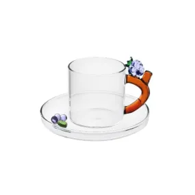 Ichendorf Fruits & Flowers coffee cup with saucer blackberry