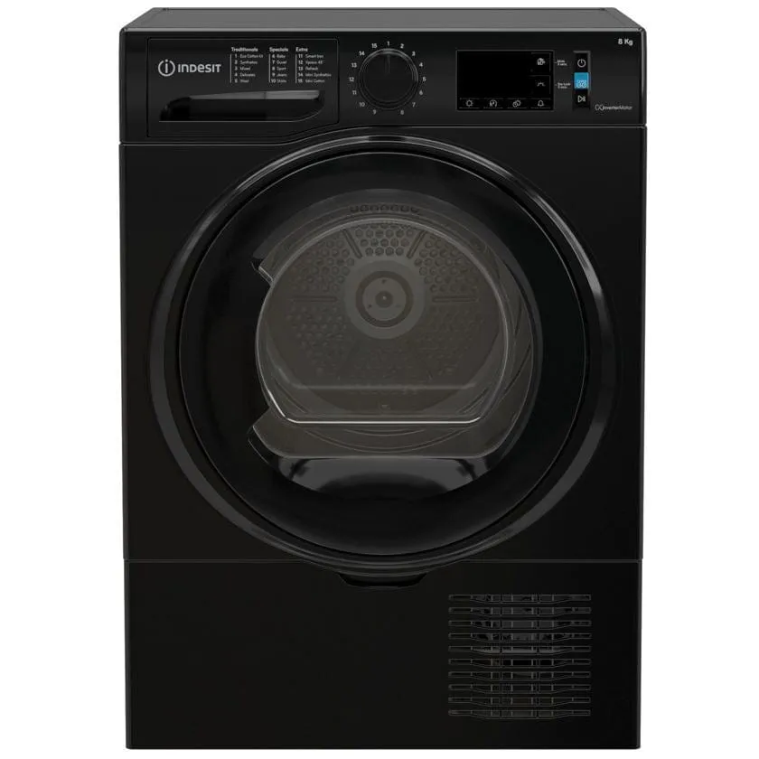 Indesit I3D81BUK 8kg Condenser Tumble Dryer - Black