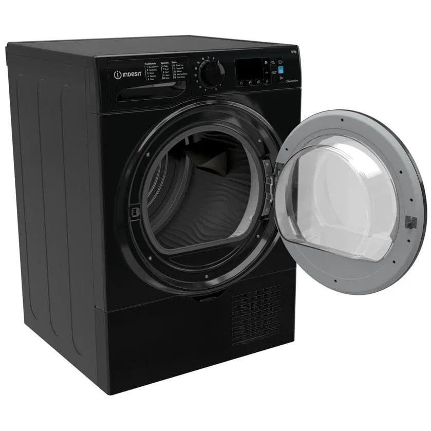 Indesit I3D81BUK 8kg Condenser Tumble Dryer - Black