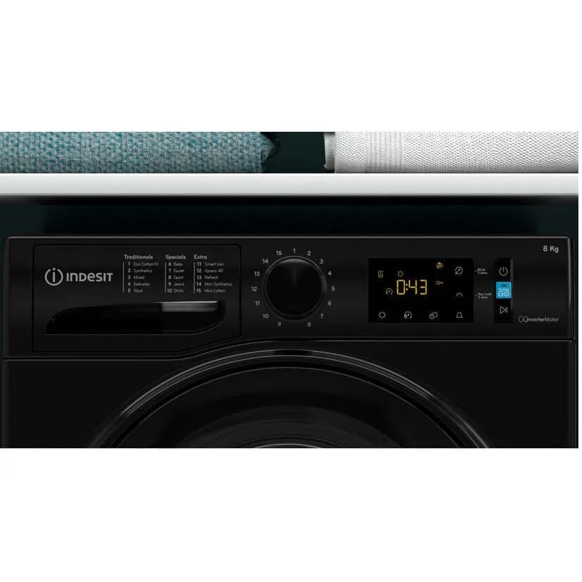 Indesit I3D81BUK 8kg Condenser Tumble Dryer - Black