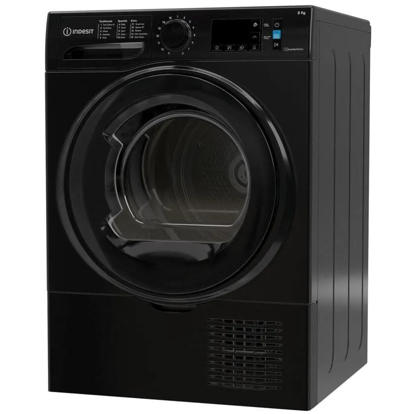 Indesit I3D81BUK 8kg Condenser Tumble Dryer - Black