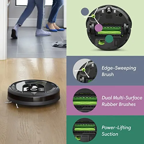 Irobot Roomba I7 Plus 7550 Vacuum With Dirt Disposal Smart Mapping Wi Fi Alexa