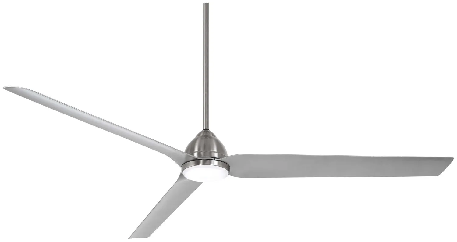 Java Xtreme 84" Ceiling Fan in Brushed Nickel (Wet)