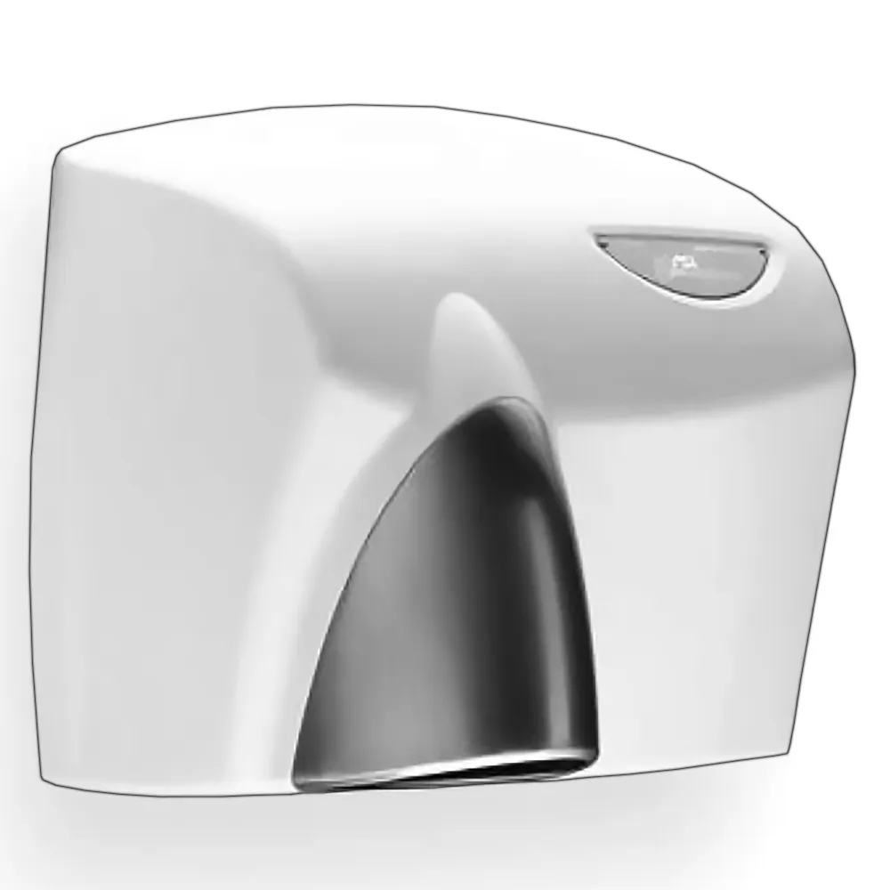 JD Macdonald Hand Dryer Satin Nozzle HDABWHTSC