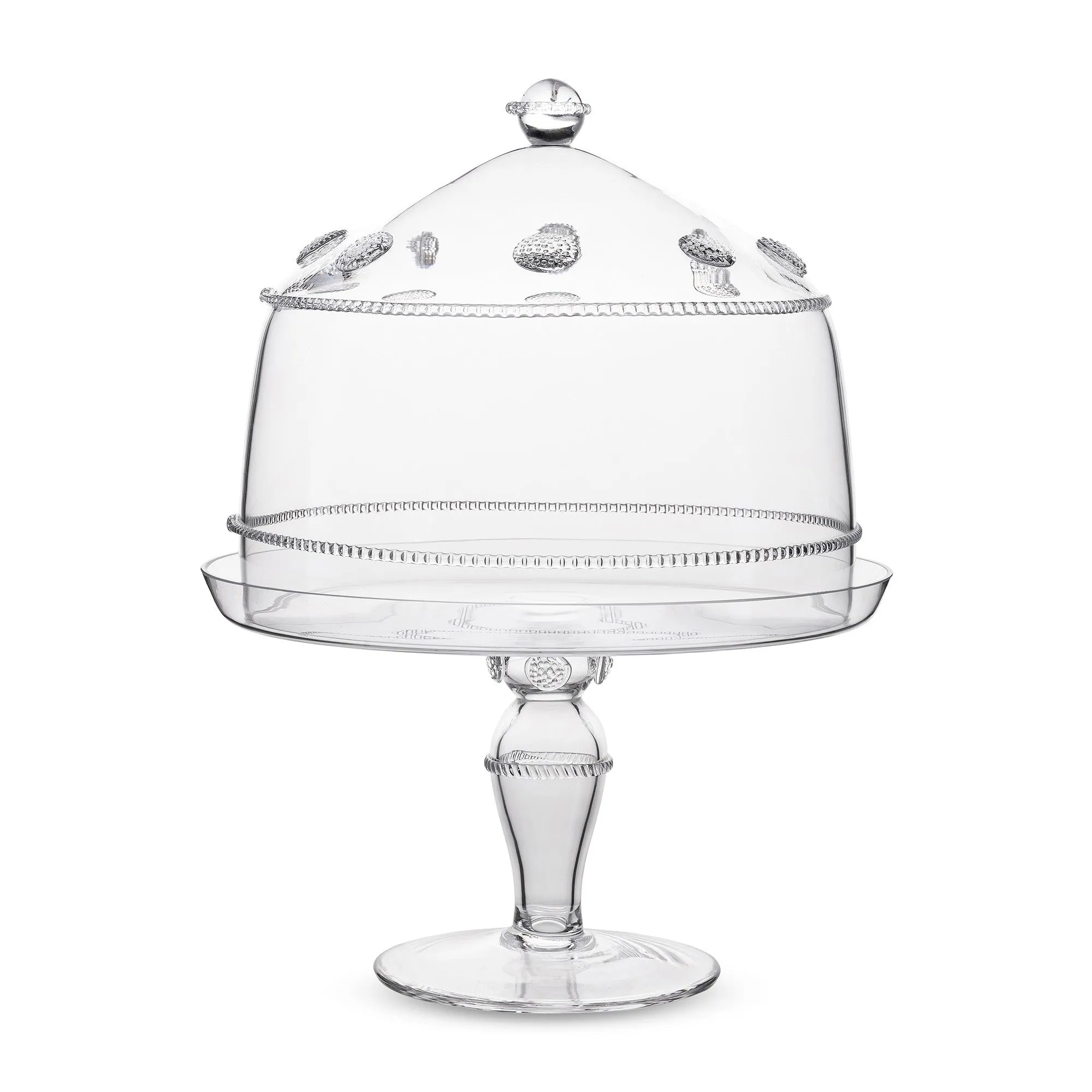 Juliska Isabella Lg Cake Dome/Pedestal Set Clear