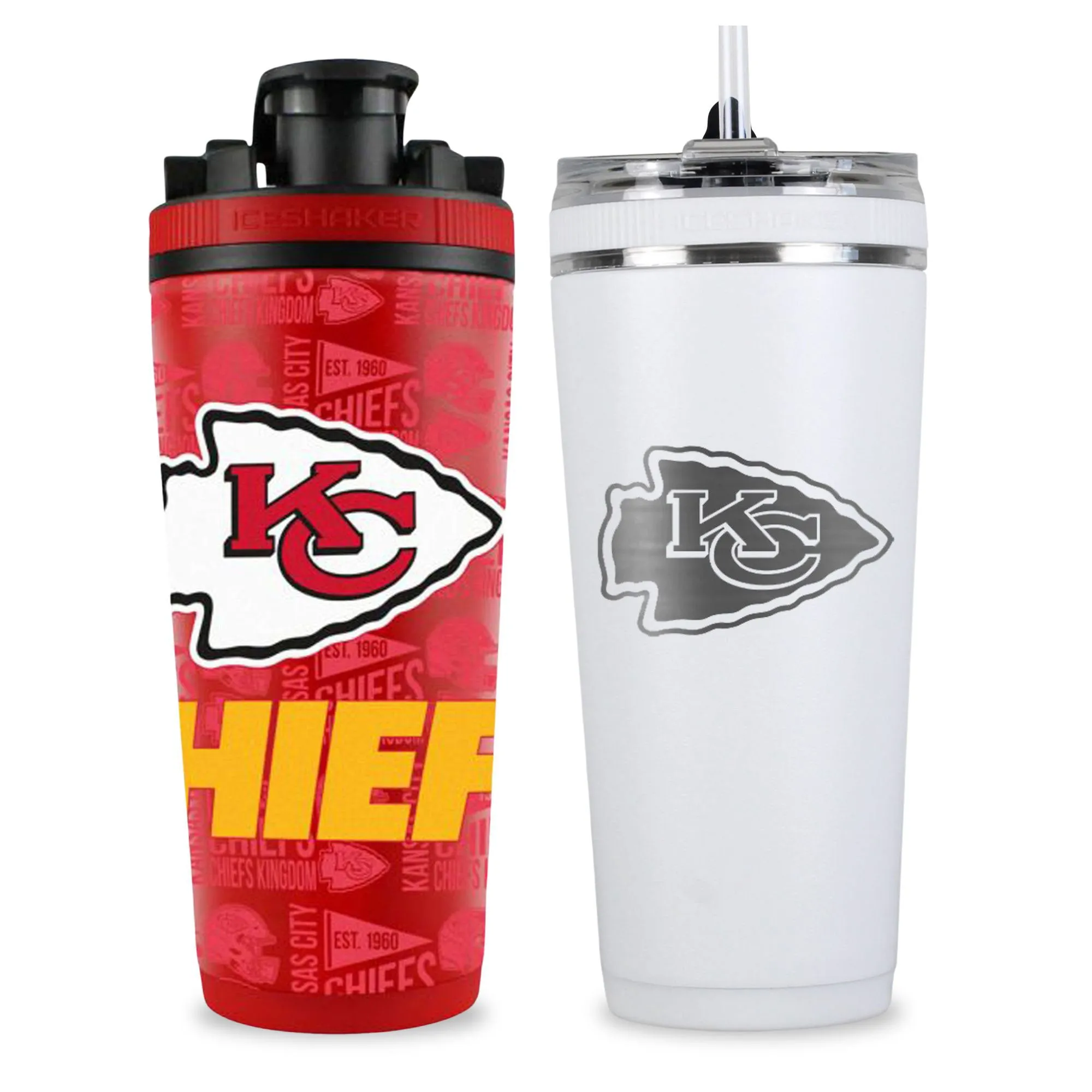 Kansas City Chiefs 4D Shaker & Flex Bottle Bundle