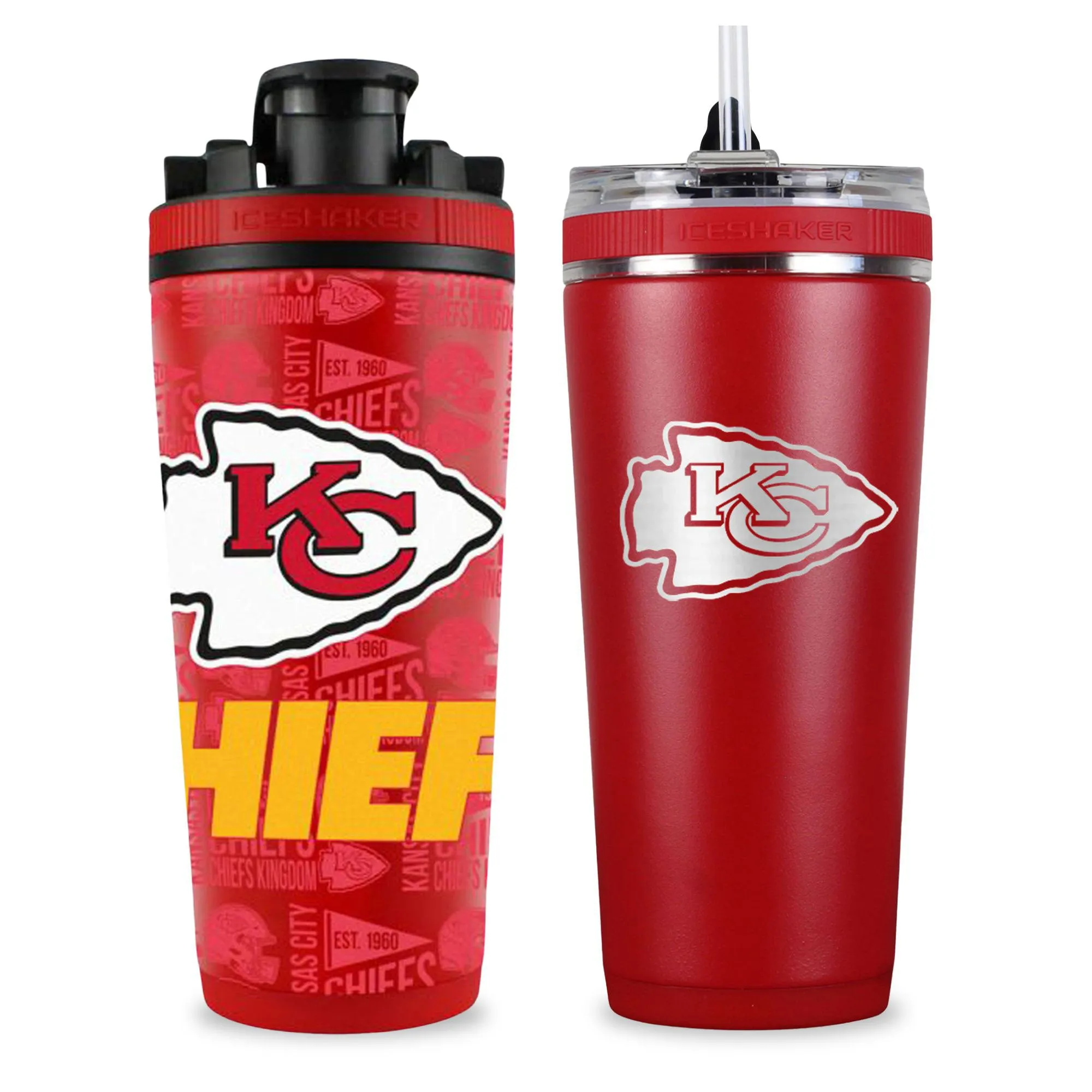 Kansas City Chiefs 4D Shaker & Flex Bottle Bundle