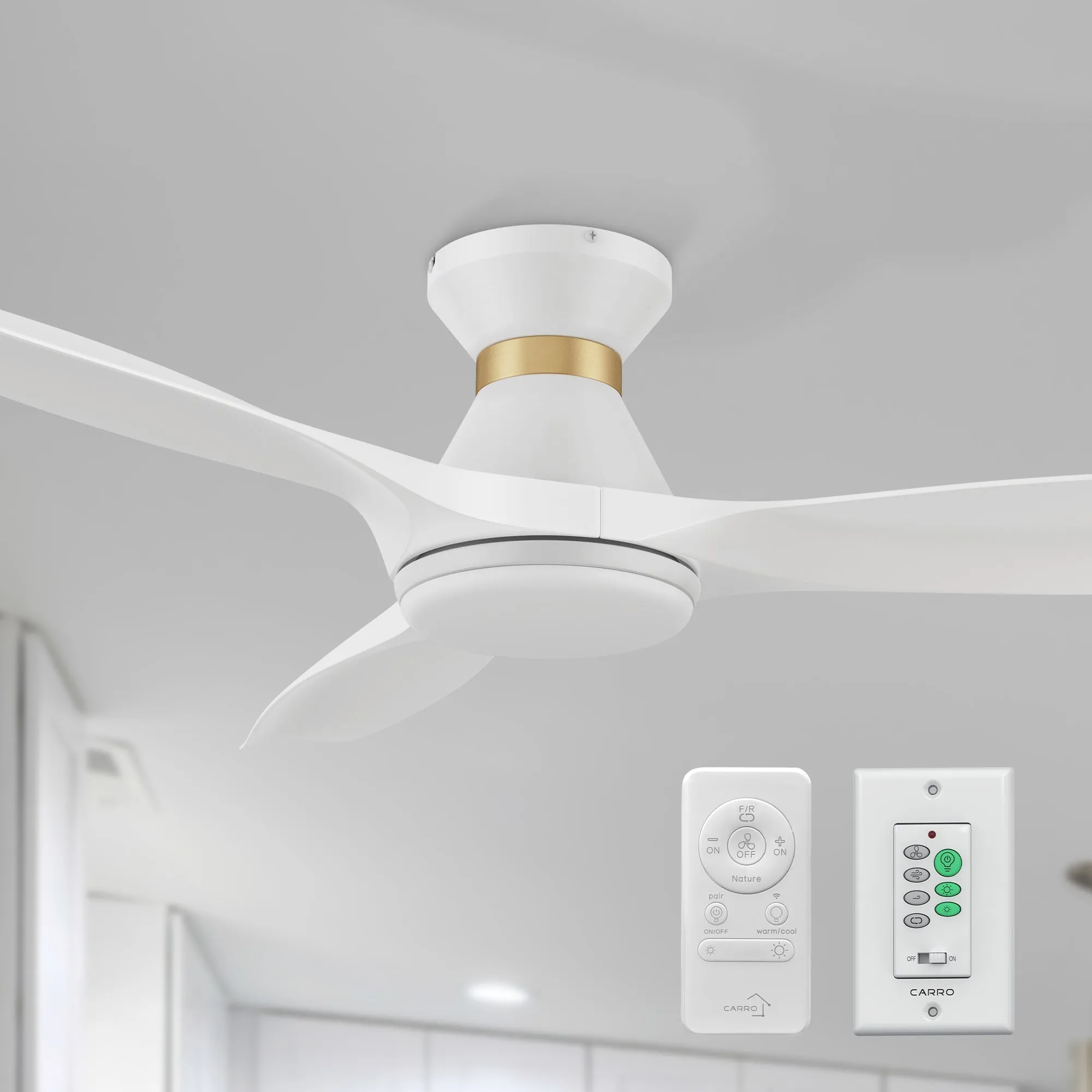 Kore Ⅱ Low Profile Smart Fan with LED light and Remote 52 Inch