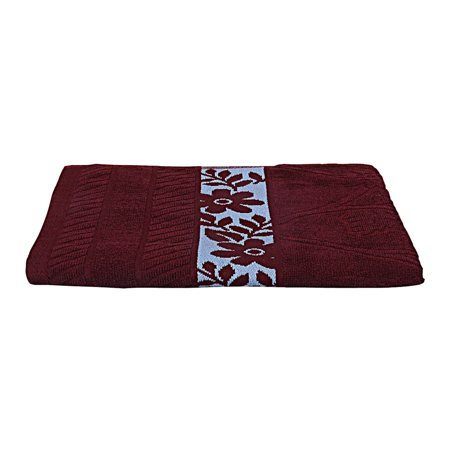 Kuber Industries 100% Cotton 2 Pieces Bath Towel 27" x54” (Maroon) -CTKTC8925