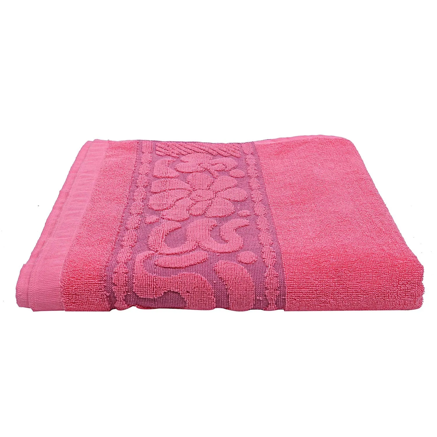 Kuber Industries 100% Cotton 4 Pieces Full Size Bath Towel 30"x60" (Pink)-CTKTC29903