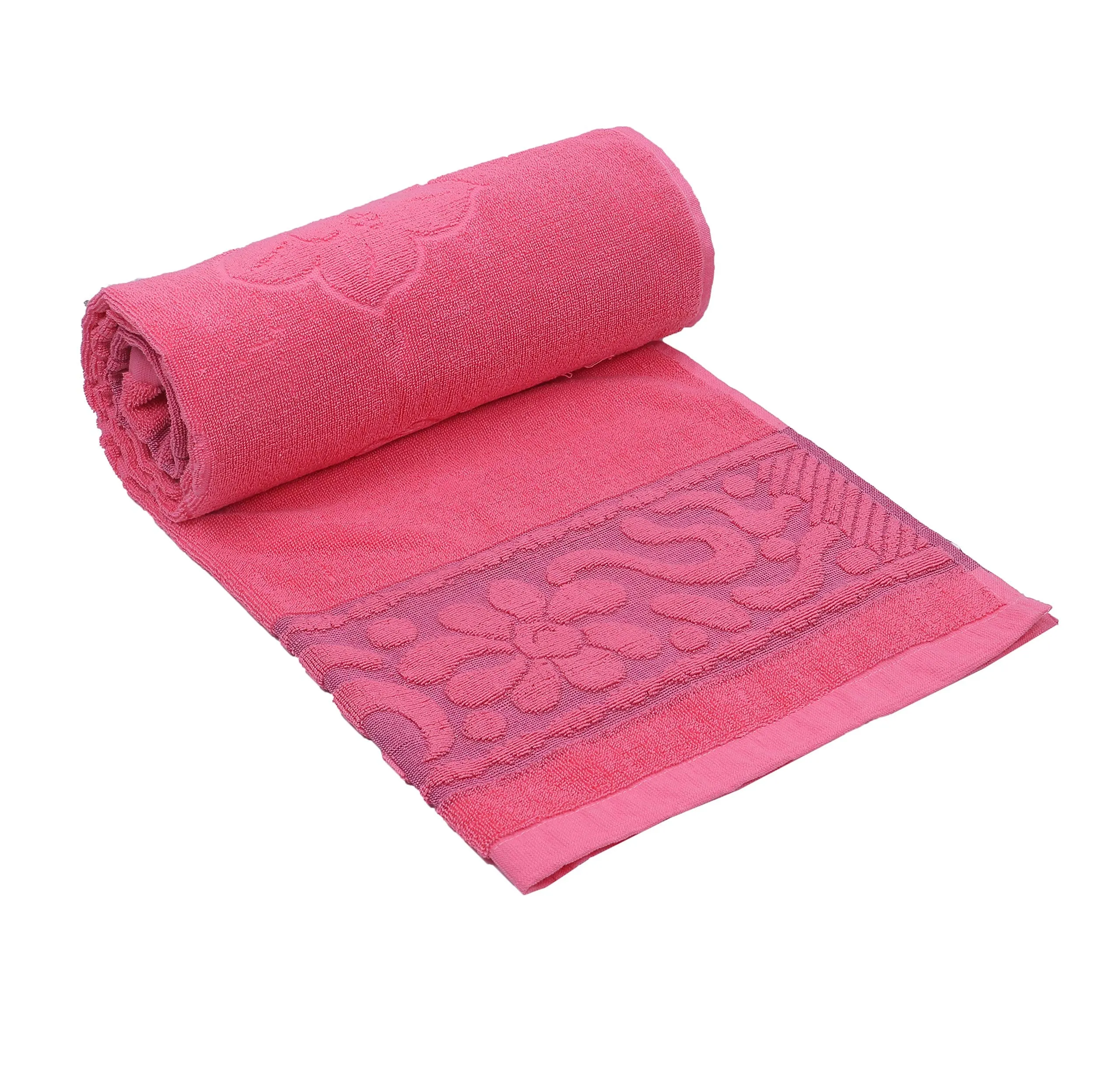 Kuber Industries 100% Cotton 4 Pieces Full Size Bath Towel 30"x60" (Pink)-CTKTC29903