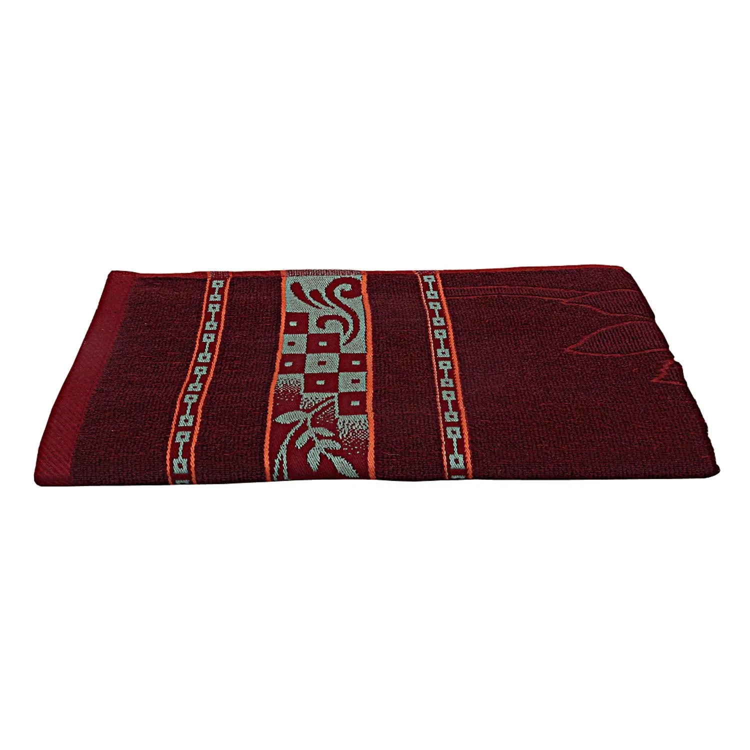 Kuber Industries Cotton Bath Towel 400 GSM (2 Pieces, Maroon)