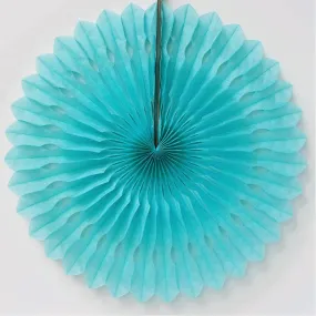 Large Paper Fan Teal