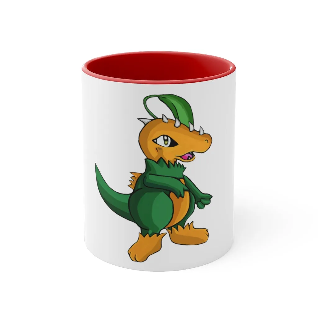 Leafasaur Accent Coffee Mug, 11oz