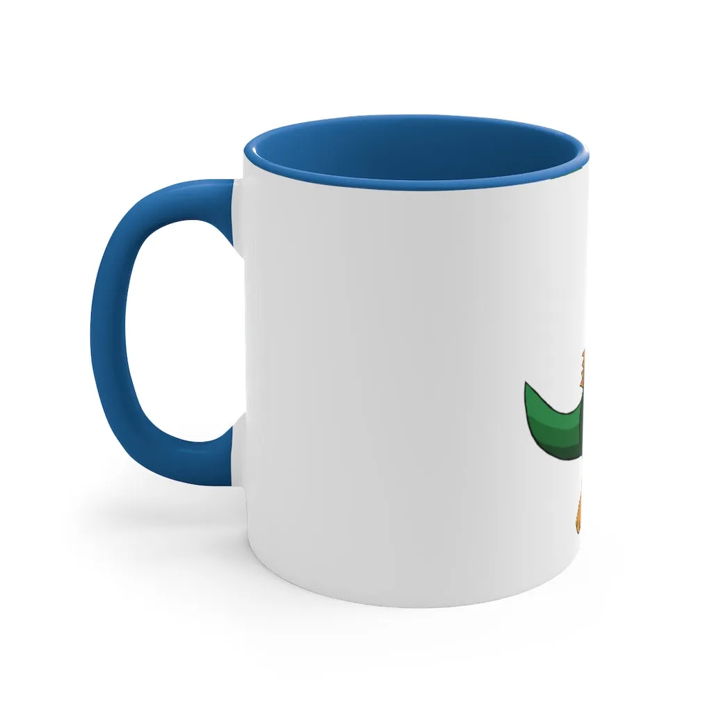 Leafasaur Accent Coffee Mug, 11oz