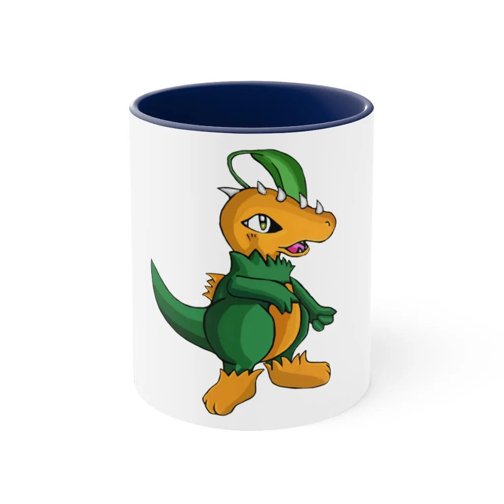 Leafasaur Accent Coffee Mug, 11oz