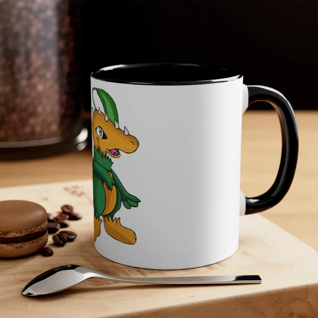 Leafasaur Accent Coffee Mug, 11oz