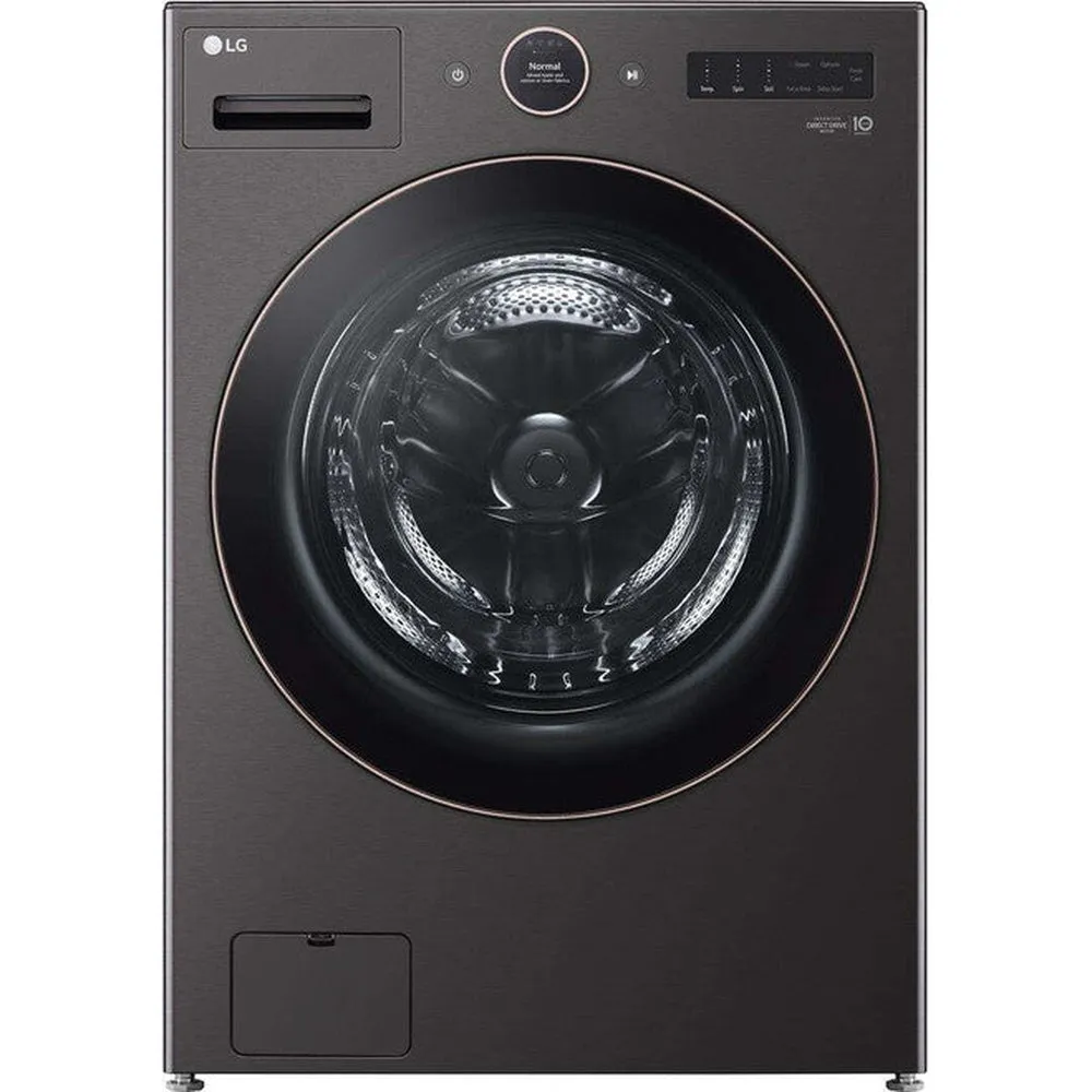 LG 4.5-cu ft High Efficiency Stackable Steam Cycle Smart Front-Load Washer (Graphite Steel) WM5500HVA