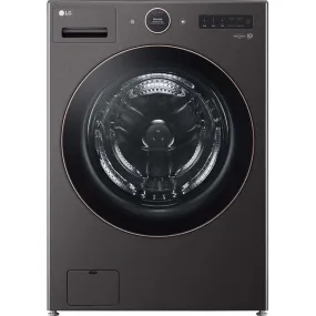 LG 4.5-cu ft High Efficiency Stackable Steam Cycle Smart Front-Load Washer (Graphite Steel) WM5500HVA