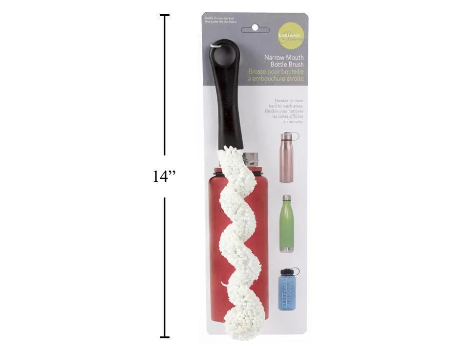 L.Gourmet Bottle/Glass Decanter Washing Brush, 32cm L, t.o.c.(CS)