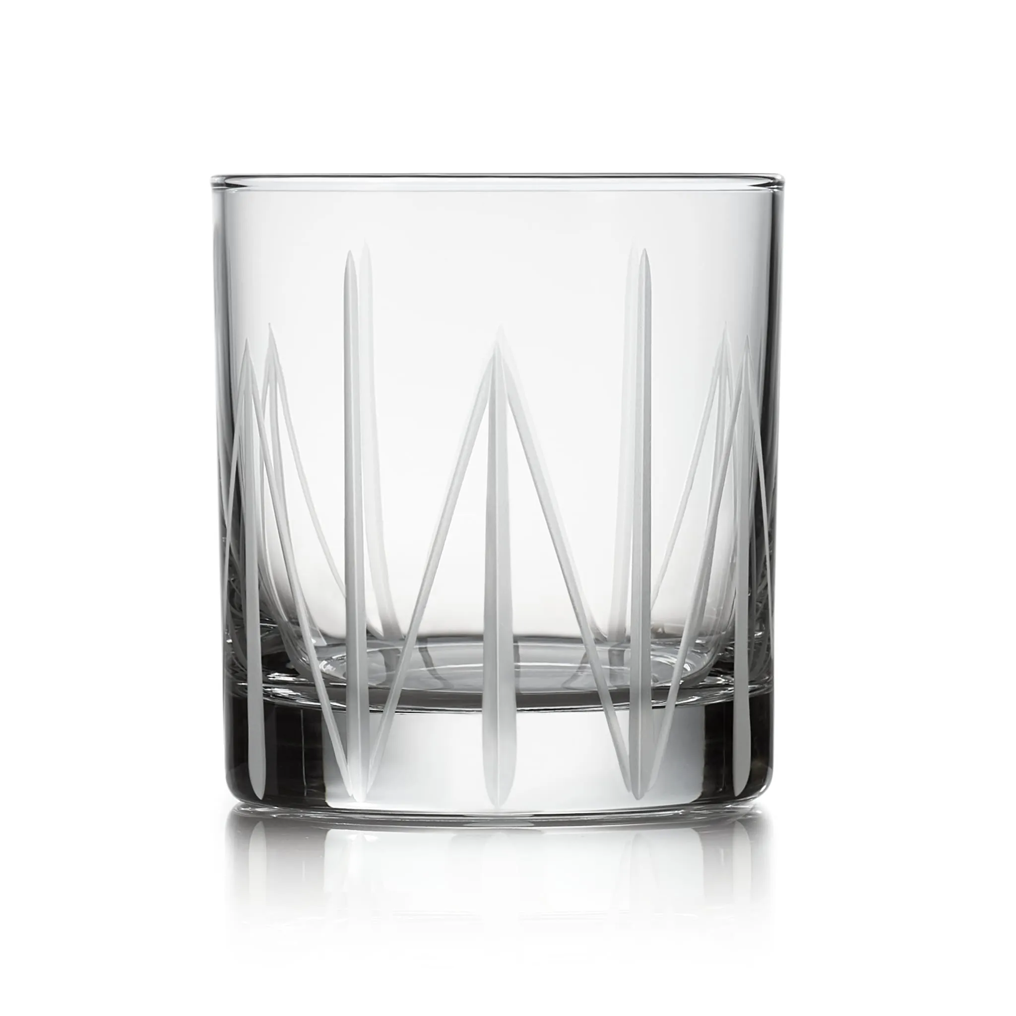 Libbey Cut Cocktails Structure Rocks Glasses, 11 ounce, Set of 4