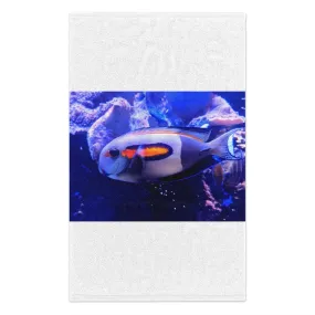 Light White Fish Rally Towel, 11x18