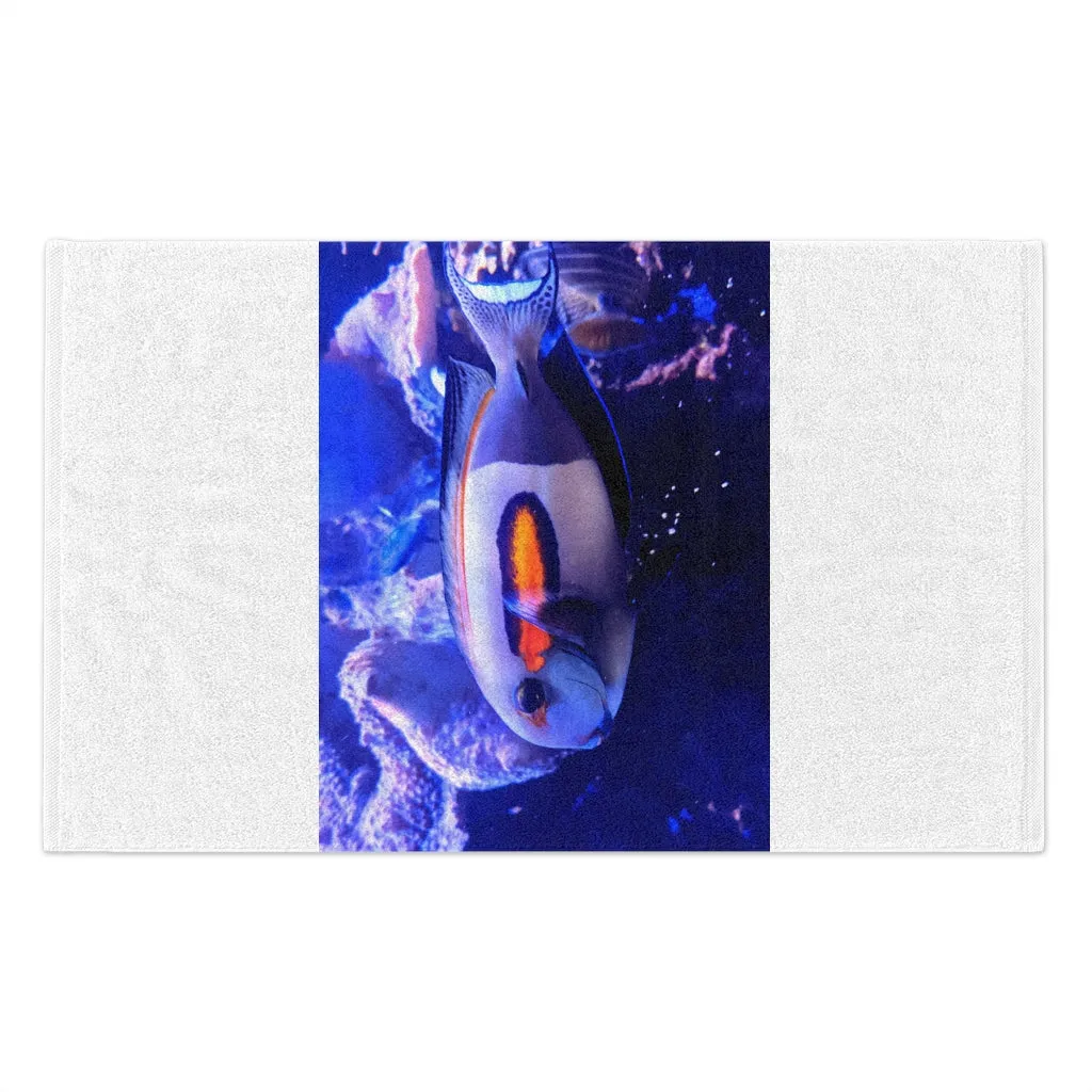 Light White Fish Rally Towel, 11x18