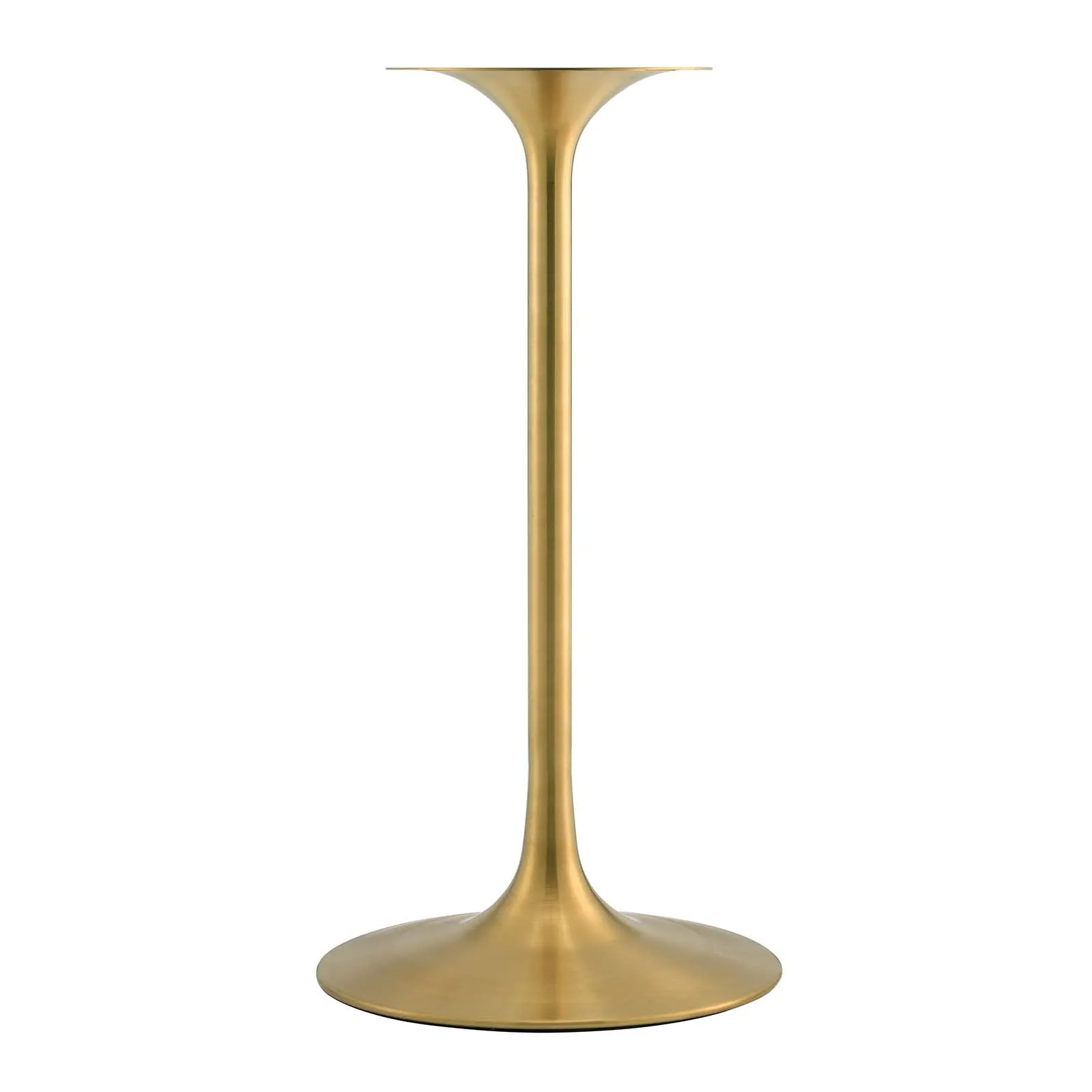 Lippa 28" Round Artificial Marble Bar Table Gold White EEI-3264-GLD-WHI