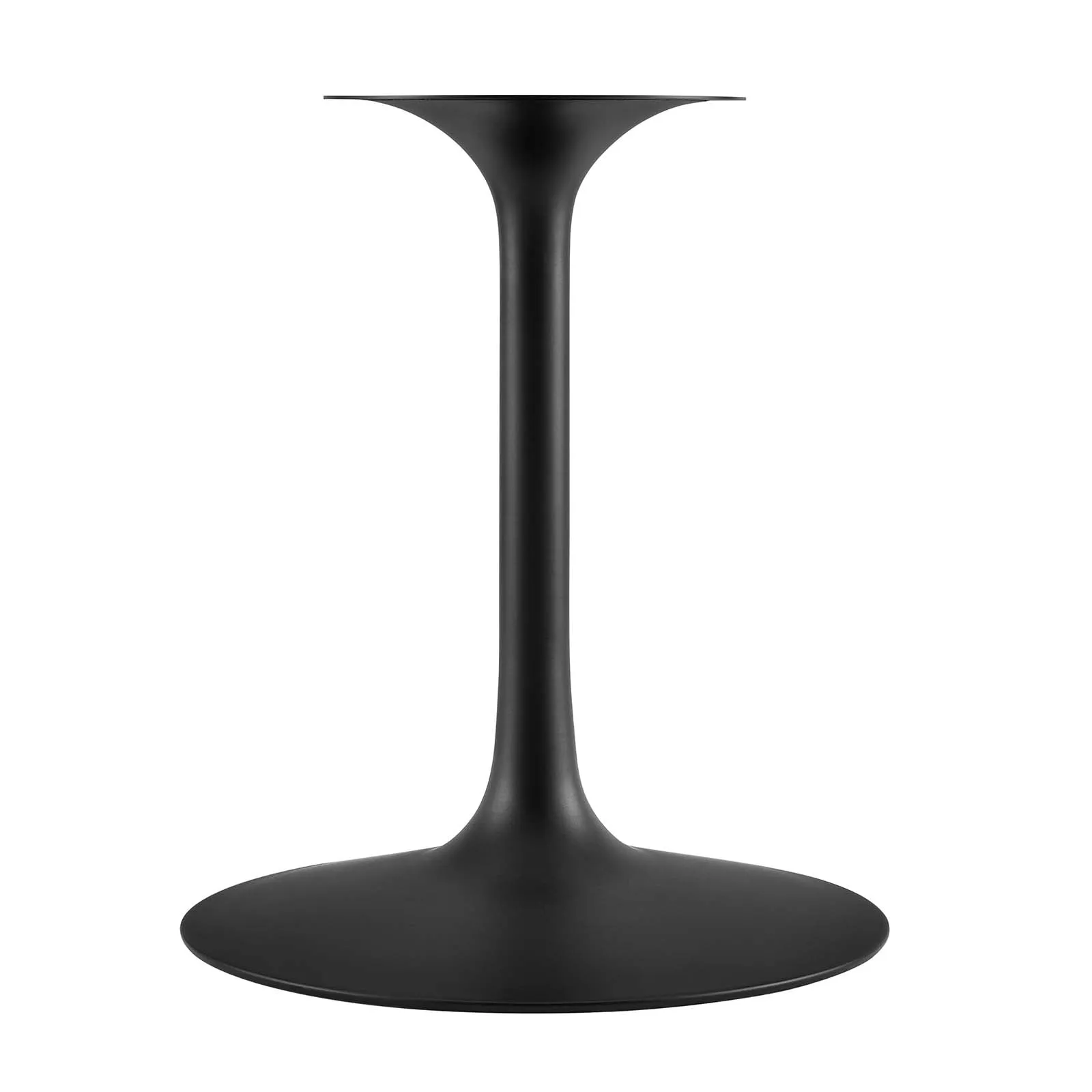 Lippa 54" Round Artificial Marble Dining Table Black White EEI-3528-BLK-WHI